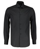 Ledûb overhemd - modern fit - zwart