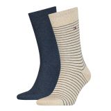 Tommy jeans sokken 2 pack - beige