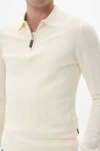 Matinique Trui - Slim Fit - Ecru