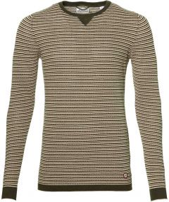 sale - Dstrezzed pullover - slim fit - groen