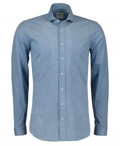 Hensen overhemd - body fit - blauw