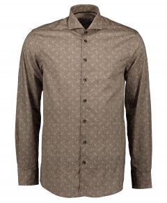 Ledub overhemd - modern fit - bruin