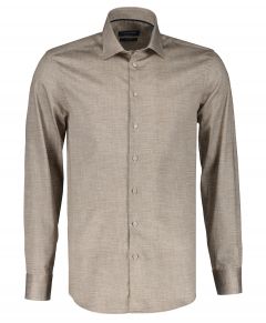 Ledûb overhemd - modern fit - bruin