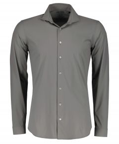 Hensen overhemd - body fit - grijs