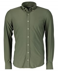 Hensen overhemd - body fit - groen