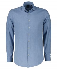 Nils overhemd - extra lang - blauw