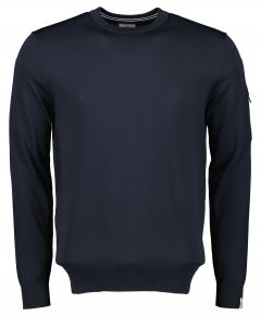 Hensen pullover - slim fit - blauw