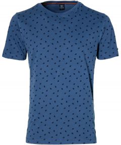 Lerros t-shirt - modern fit - blauw