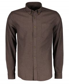 Matinique overhemd - slim fit - bruin
