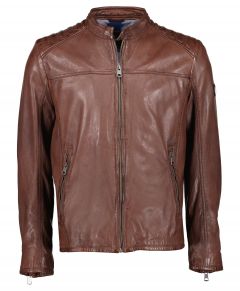 Donders leren jack - modern fit - bruin