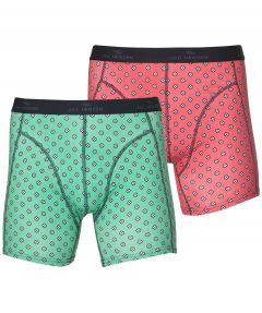 sale - Jac Hensen boxers 2-pack - groen rood