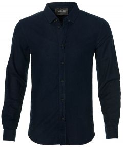 sale - Anerkjendt overhemd - slim fit - blauw
