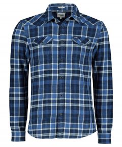 Wrangler overhemd - modern fit - blauw