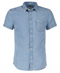 Wrangler overhemd - regular fit - blauw