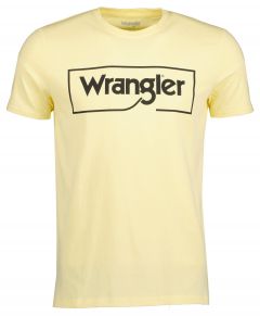 Wrangler t-shirt - regular fit - geel