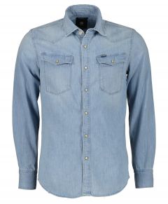 G-Star overhemd - slim fit - blauw