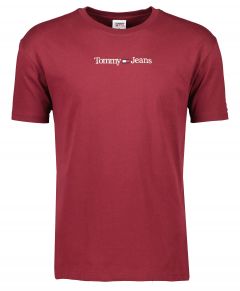 Tommy Jeans t-shirt - slim fit - bordeaux