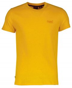 Superdry t-shirt - slim fit - geel