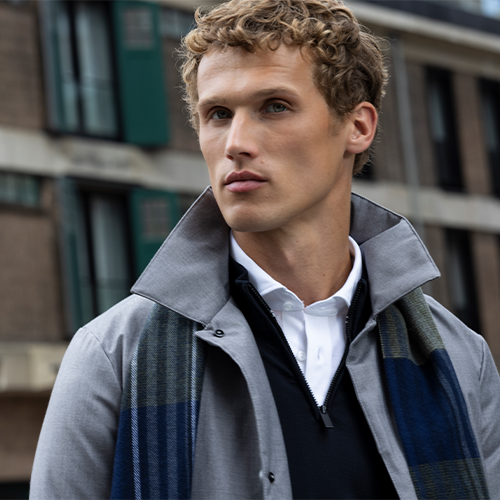 Winteroutift jas sjaal overhemd