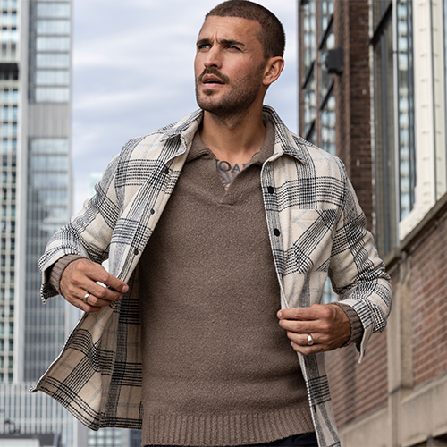 Overshirt en polo trui