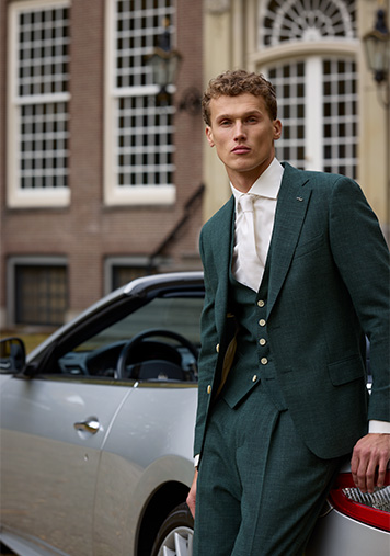 Blauw trouwpak Blauw trouwpak