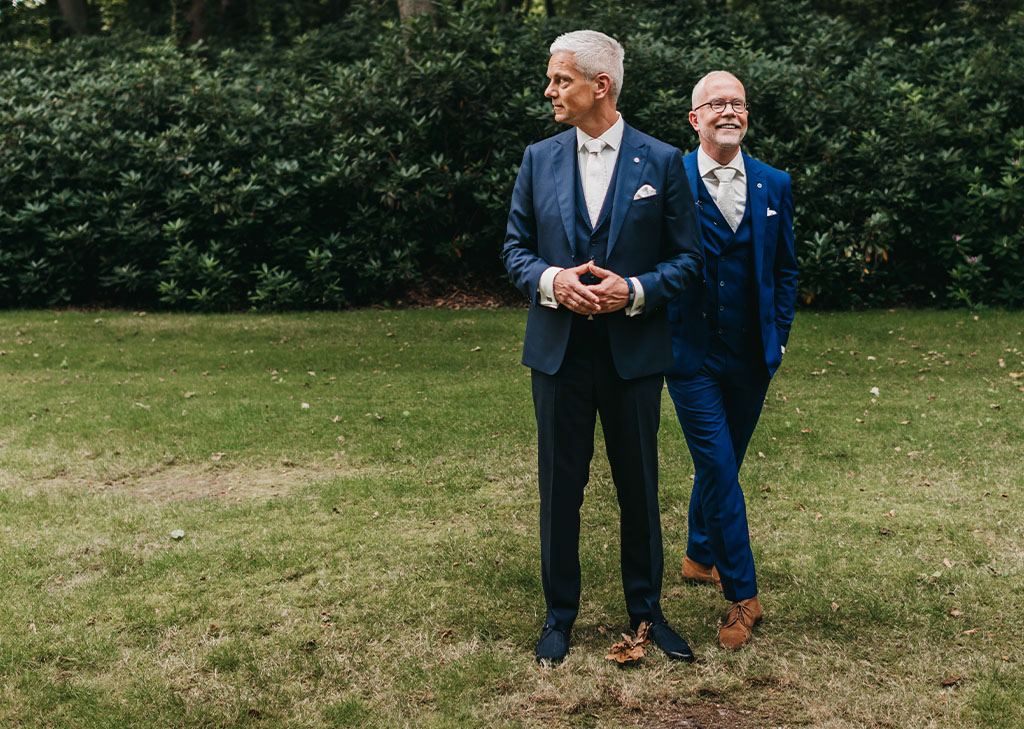 Trouwpak Arjan en Maurice uit Married at First Sight Arjan & Maurice uit Married at First Sight