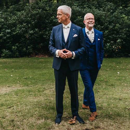 Trouwpak Arjan en Maurice uit Married at First Sight Arjan & Maurice uit Married at First Sight